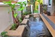 Kolam Ikan Depan Rumah Model Selokan