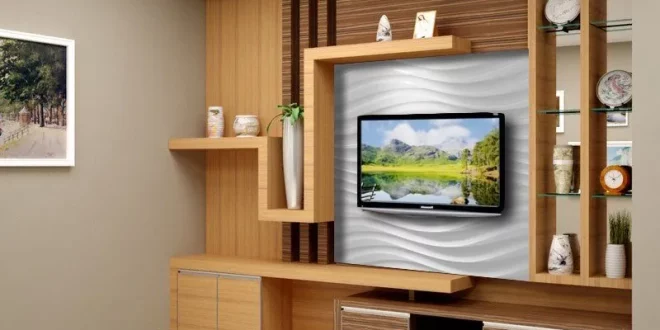 Backdrop TV Dekorasi Bata Ekspos