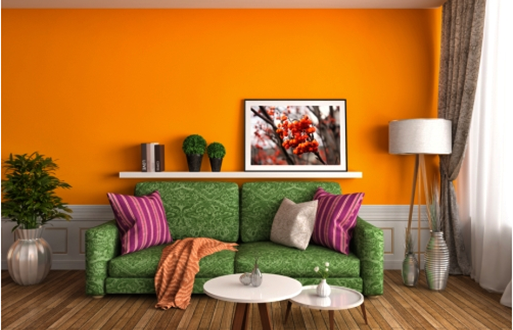 Lebih Ceria Dengan Dekorasi Warna Orange